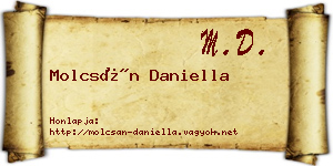 Molcsán Daniella névjegykártya